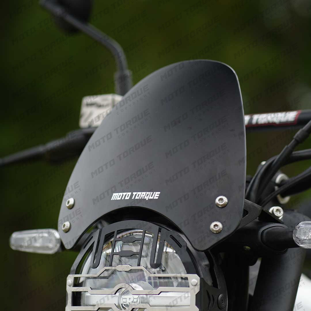 Motorcycle windshield / visor dark smoke for royal enfield guerilla 450 