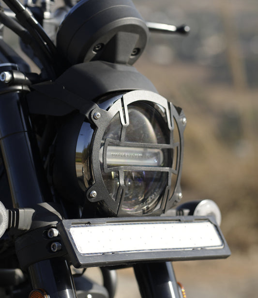 Motorcycle headlight guard black for harley davidson x440