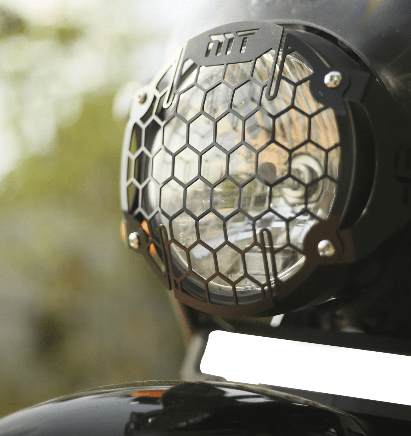 Motorcycle headlight grill for himalayan 411 royal enfield black 