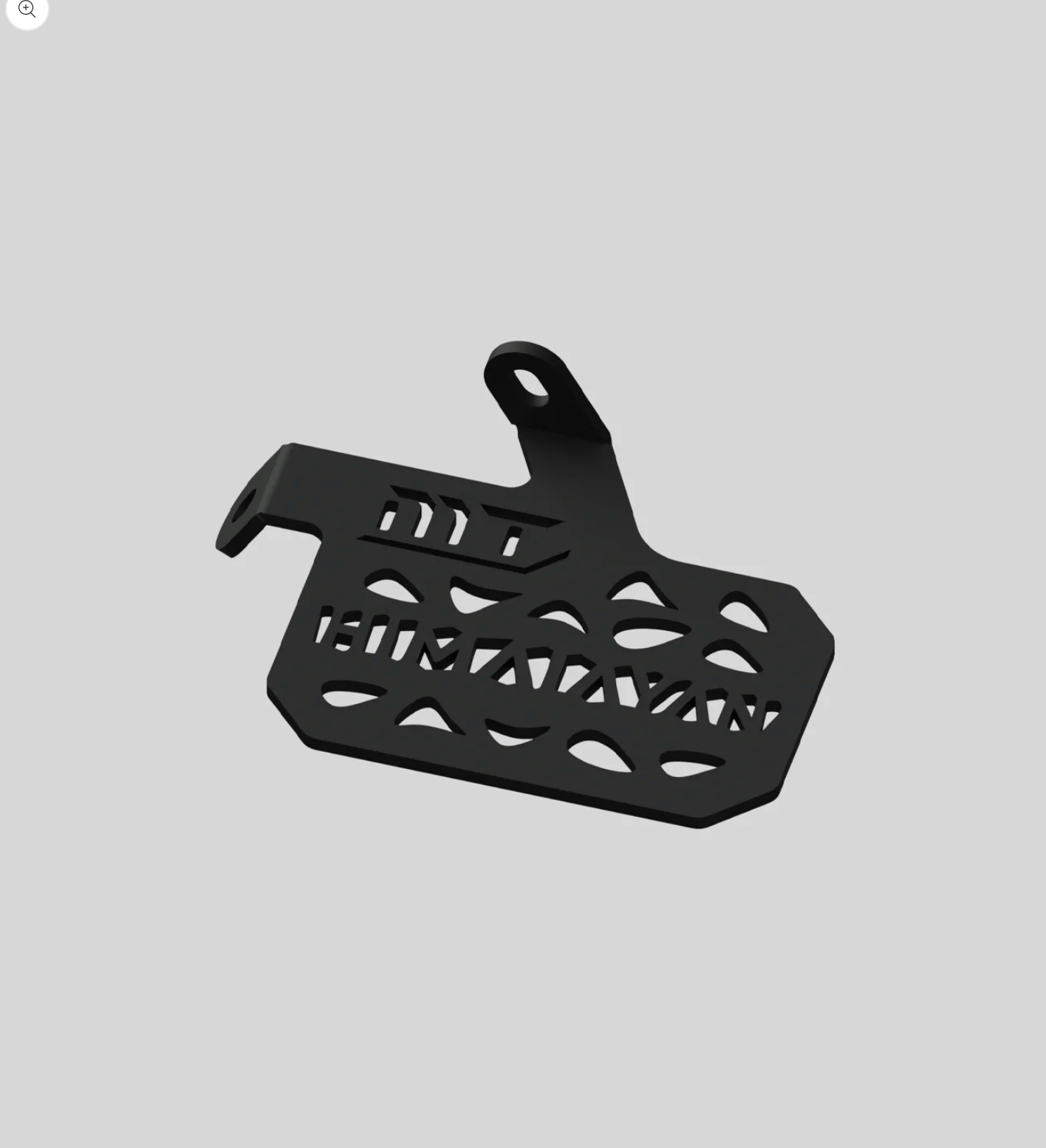 Motorcycle pillion foot rest black, for royal enfield himalayan/scram 411