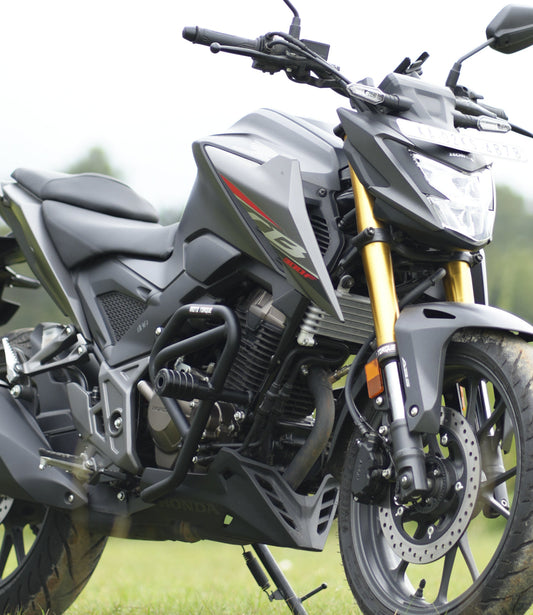 Motorcycle crash guard black for honda cb300f