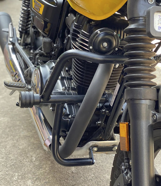 Motorcycle crash guard black for honda h'ness