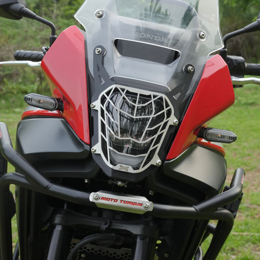 Motorcycle silver headlight grill for honda nx500