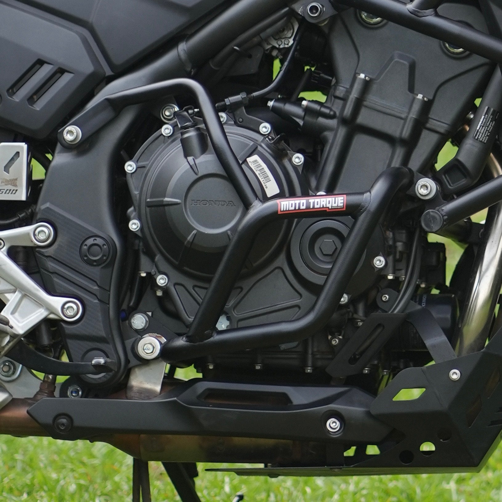 Motorcycle lower crash guard black for honda nx500 