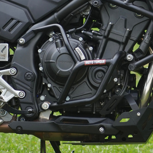 Motorcycle lower crash guard black for honda nx500 