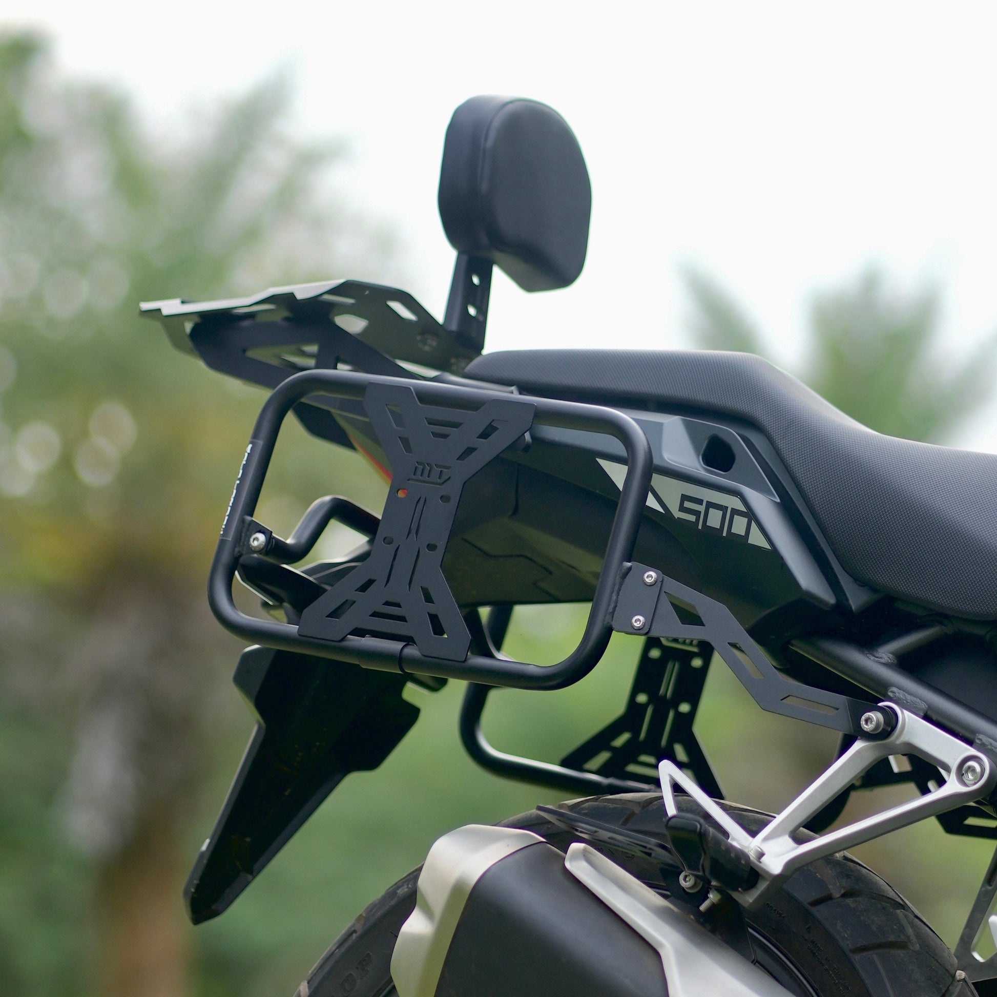 Motorcycle black luggage saddle stay for honda nx500