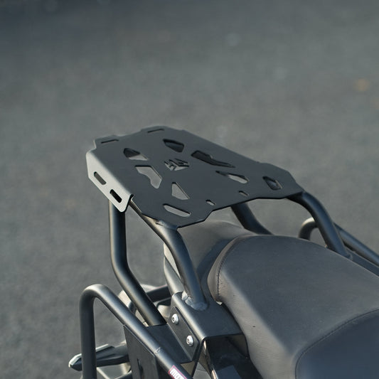 Motorcycle luggage rack rear black for honda nx200 / cb200 