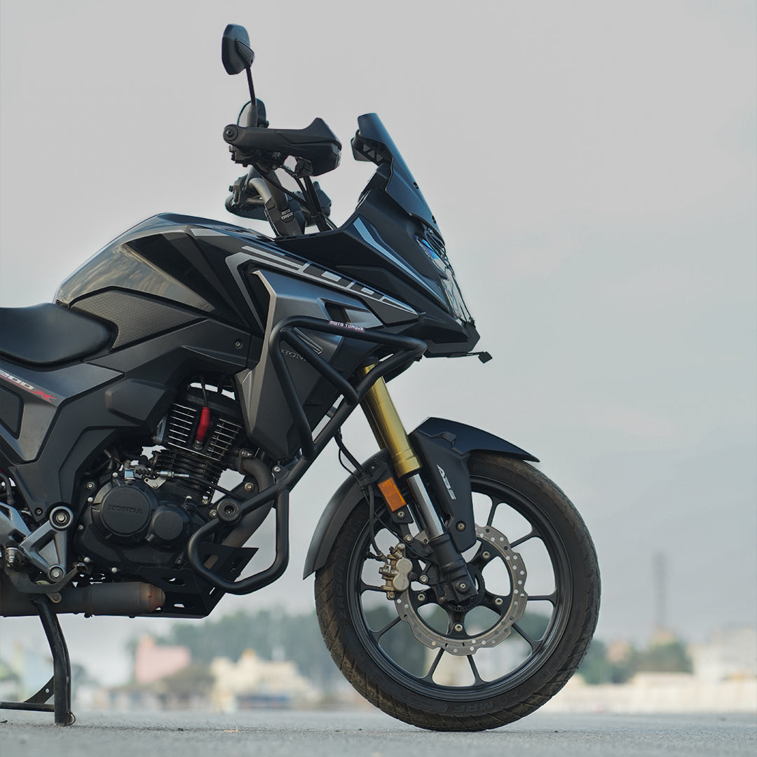 Motorcycle crash guard black for honda nx200 / cb200