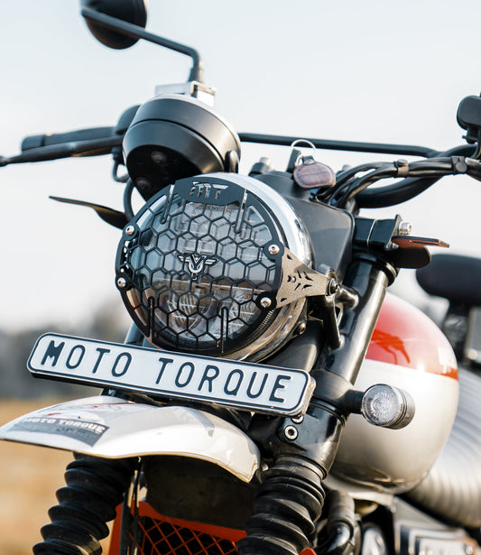 Motorcycle headlight grill black for jawa yezdi Scrambler