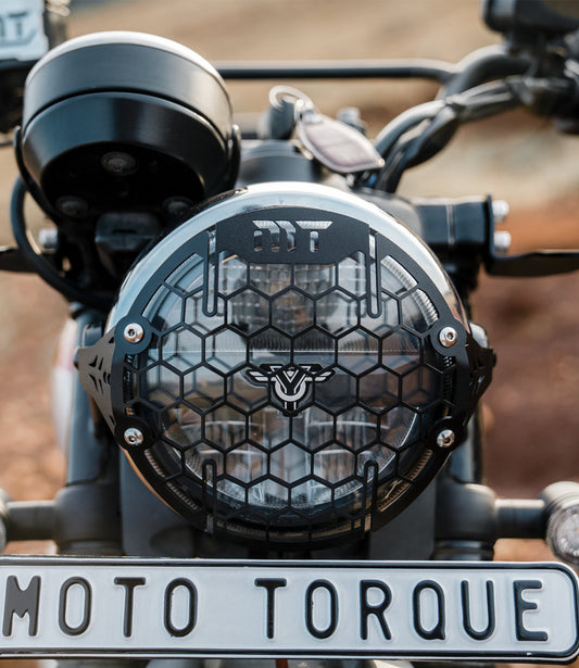 Motorcycle headlight grill black for jawa yezdi Scrambler