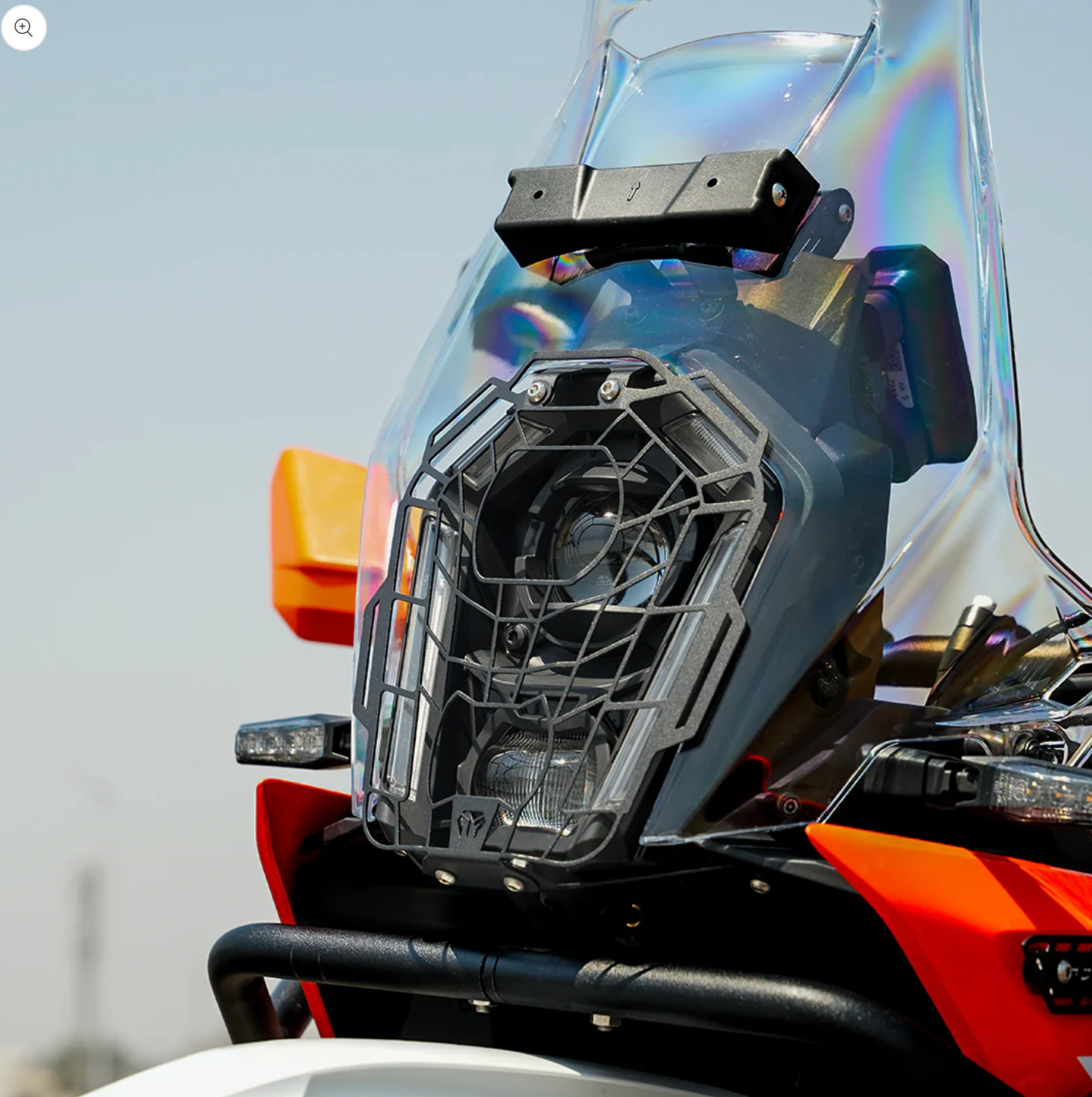 Motorcycle headlight grill black spider design for ktm adventure 390/X
