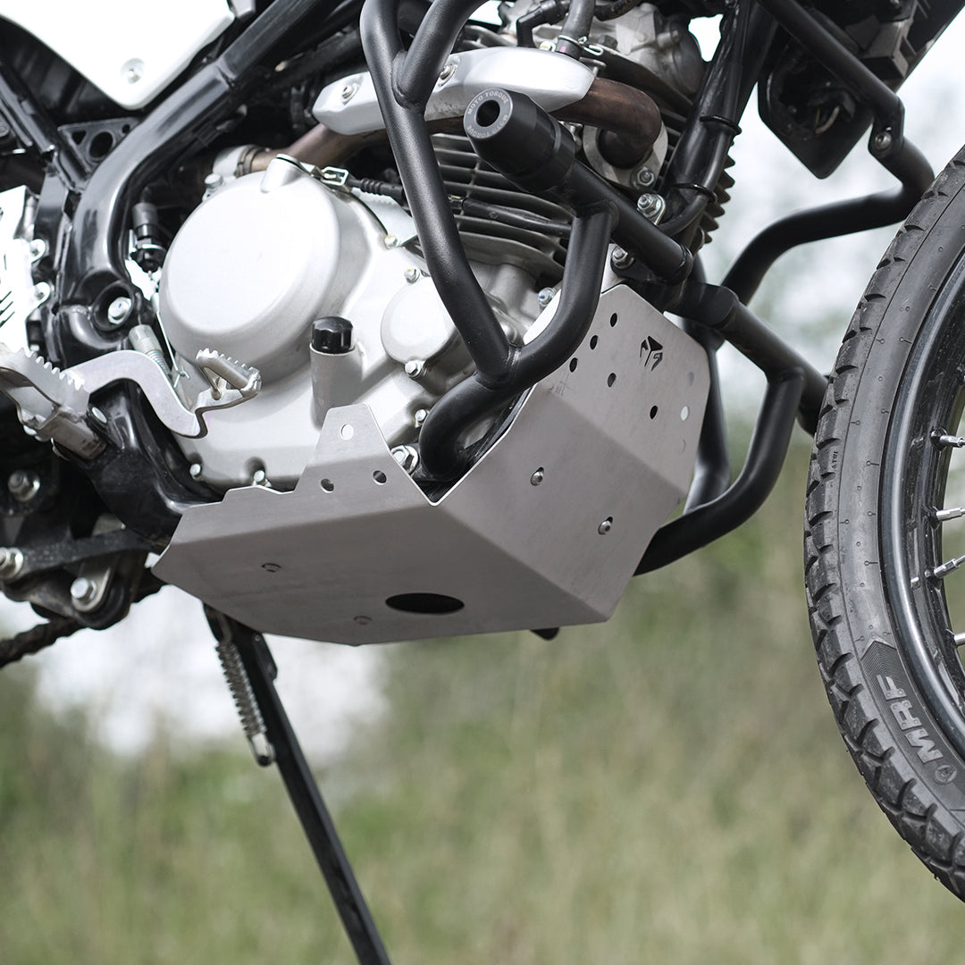 Motorcycle aluminium sump guard lightweight for kawasaki klx 230