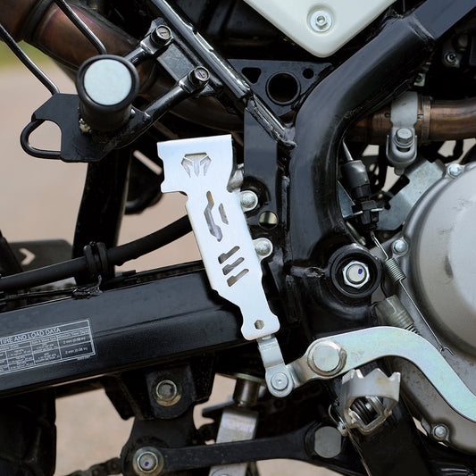 Motorcycle aluminium rear break liquid / master cylinder protector for kawasaki klx 230