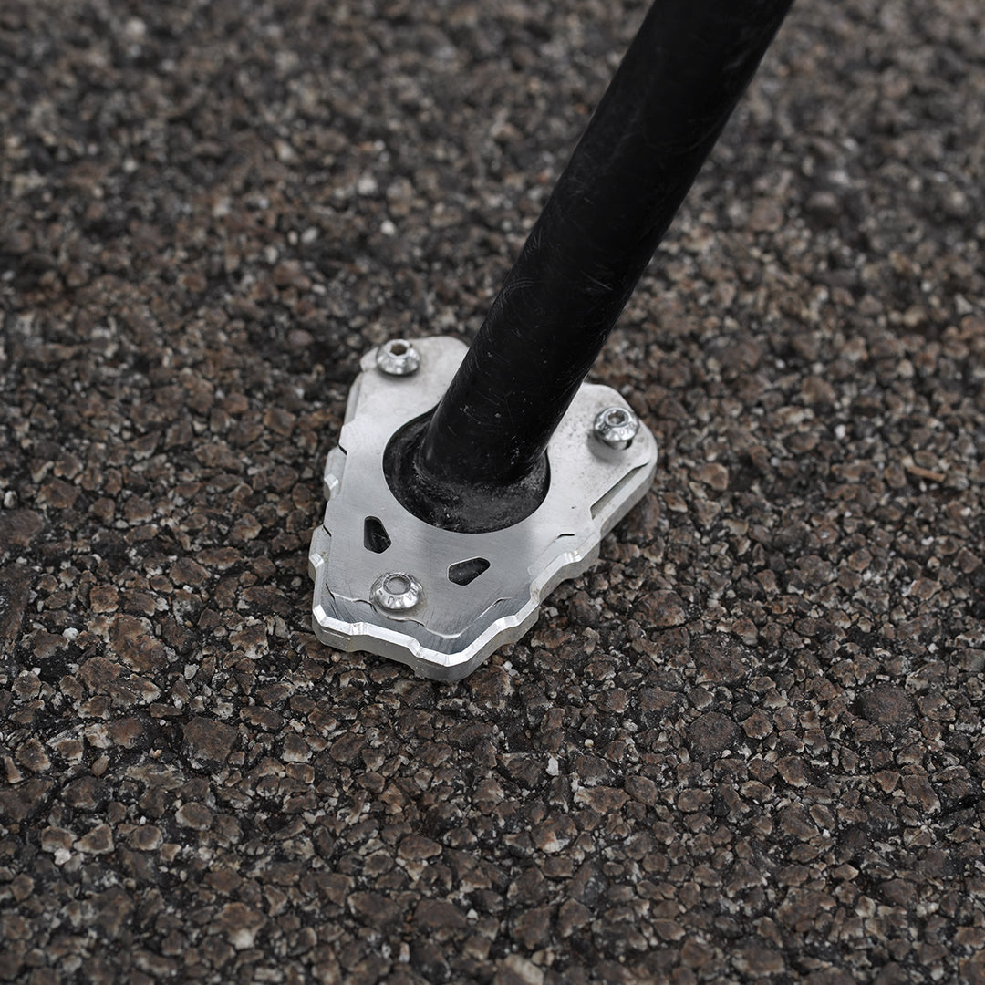 Motorcycle silver tone side stand extender for kawasaki klx 230 