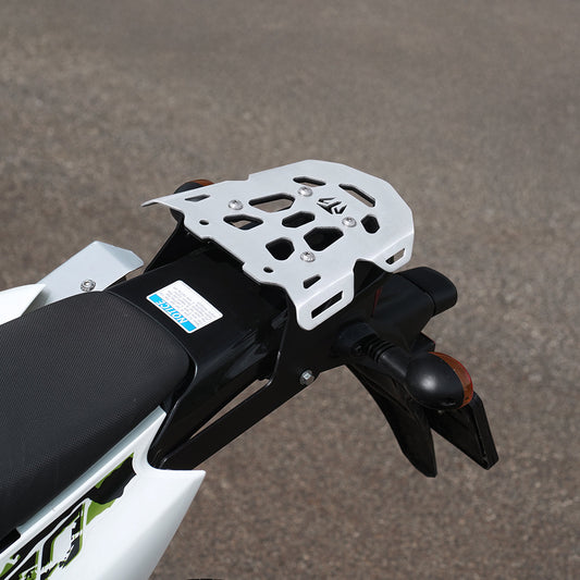 Motorcycle silver tone MS luggage mounting back plate for kawasaki klx 230 