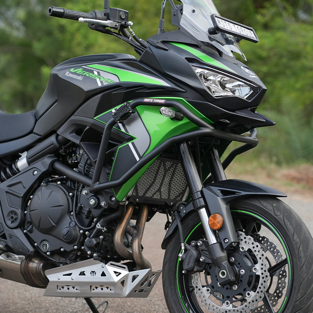 Motorcycle crash guard black for kawasaki versys 650