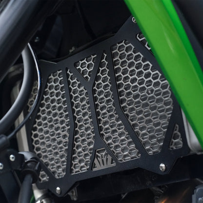 Motorcycle radiator guard black for kawasaki versys 650