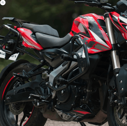 Motorcycle black crash guard for bajaj pulsar ns400