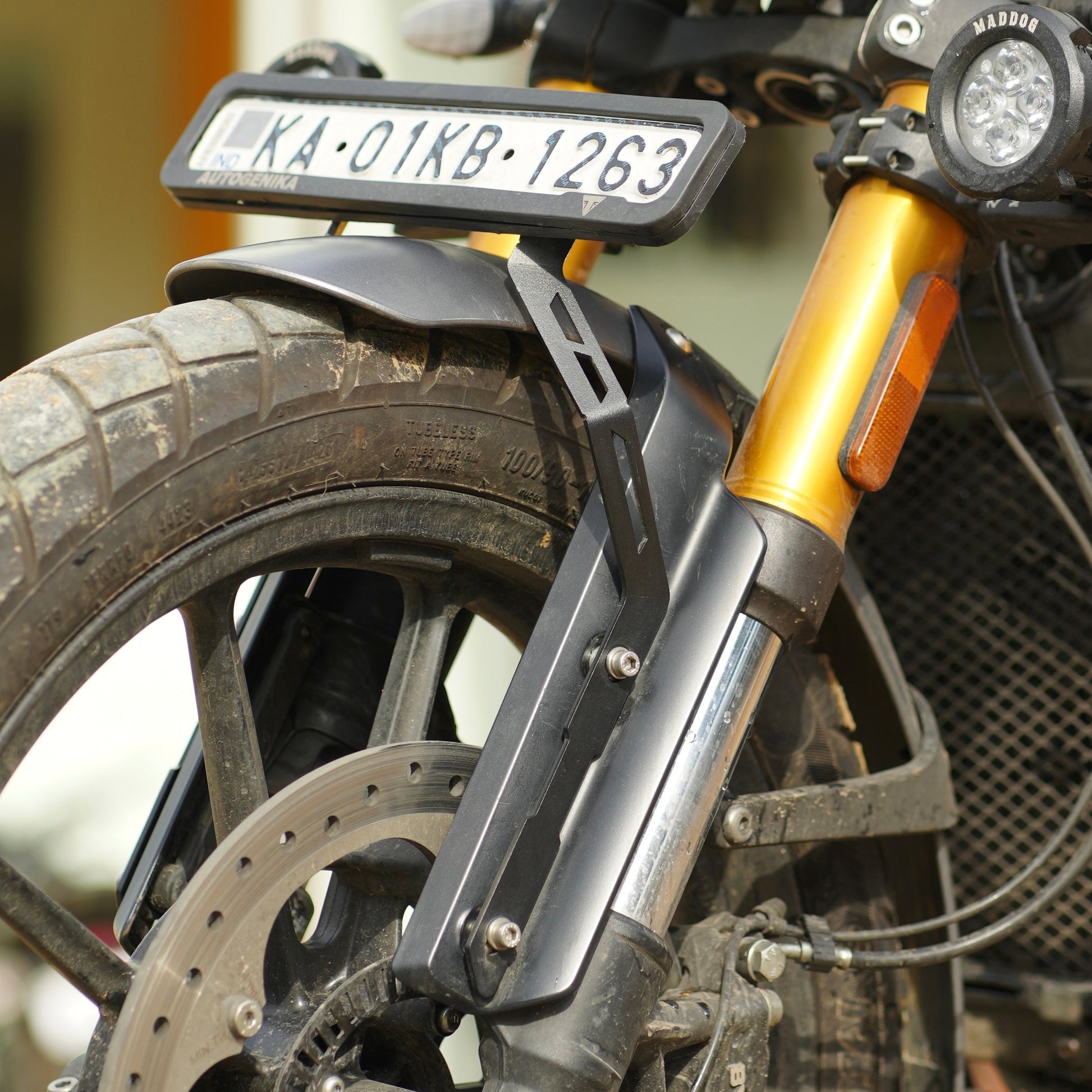 Motorcycle number plate holder for triumph scrambler 400x