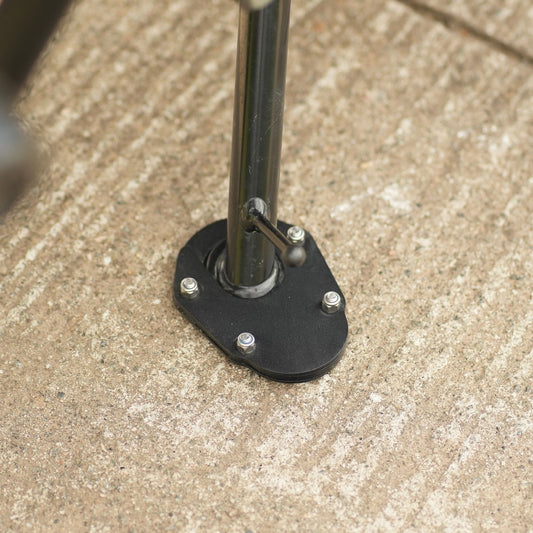 Motorcycle side stand extender black for triumph scrambler 400x
