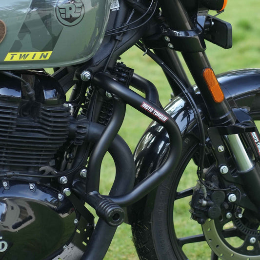 Motorcycle crash guard black for royal enfield shotgun 650 
