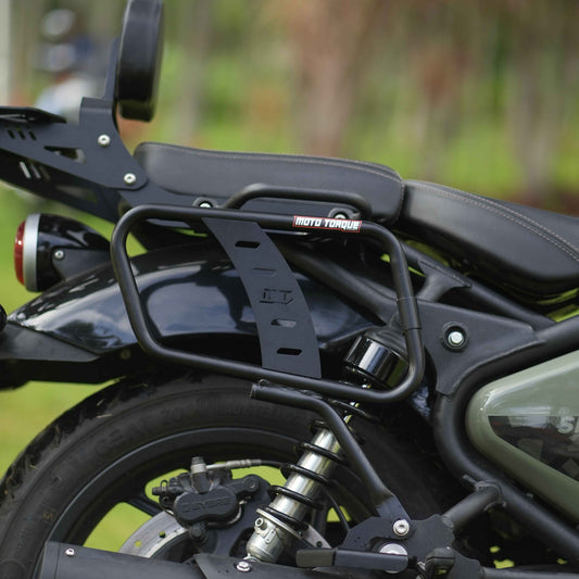Motorcycle luggage saddle stay black for royal enfield shotgun 650 