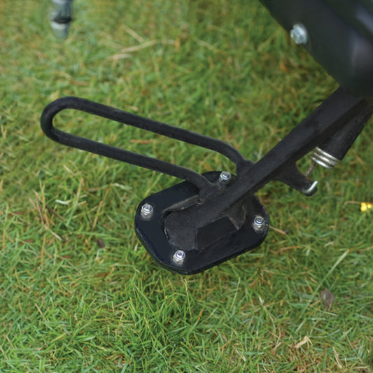 Motorcycle side stand extender / protector black for royal enfield shotgun 650 