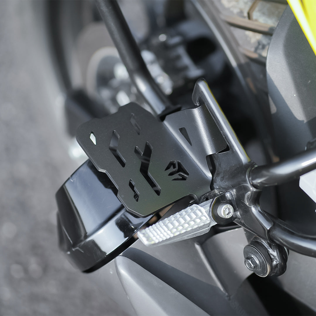 Motorcycle pillion comfort with grip black footrest for suzuki v-strom 250