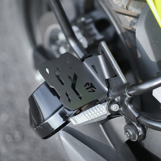 Motorcycle pillion comfort with grip black footrest for suzuki v-strom 250