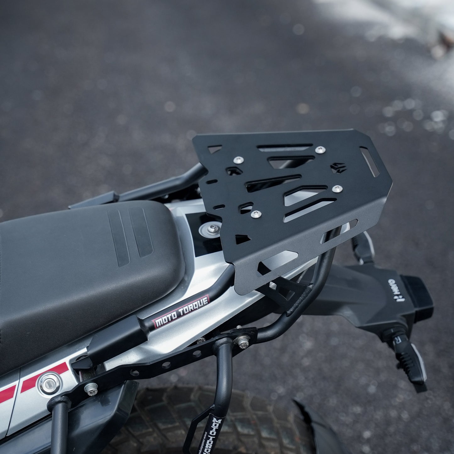 Motorcycle luggage back carrier black for hero Xpulse 210