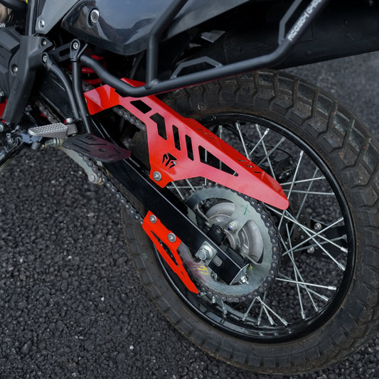 Motorcycle chain guard red for hero xpulse 210