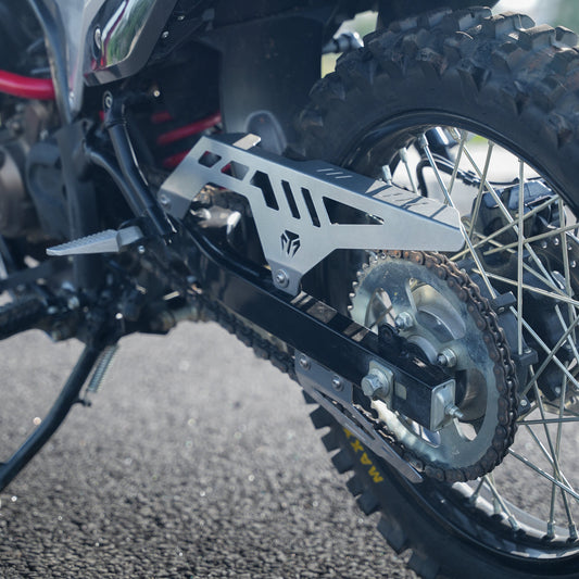 Motorcycle Chain Guard silver for hero xpulse 210 for chain protection