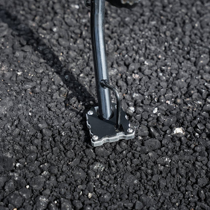 Motorcycle side stand extender silver for hero xpulse 210