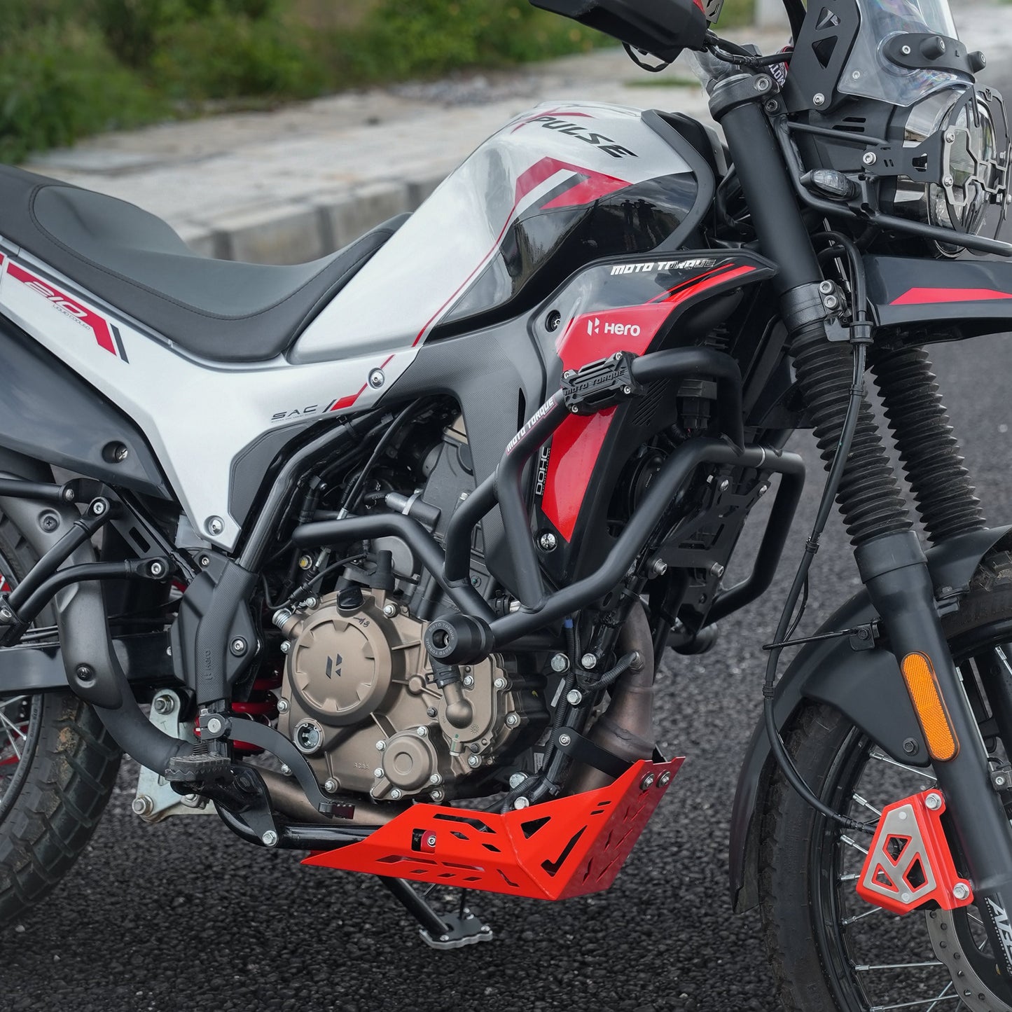 Motorcycle Crash Guard black for hero xpulse 210 