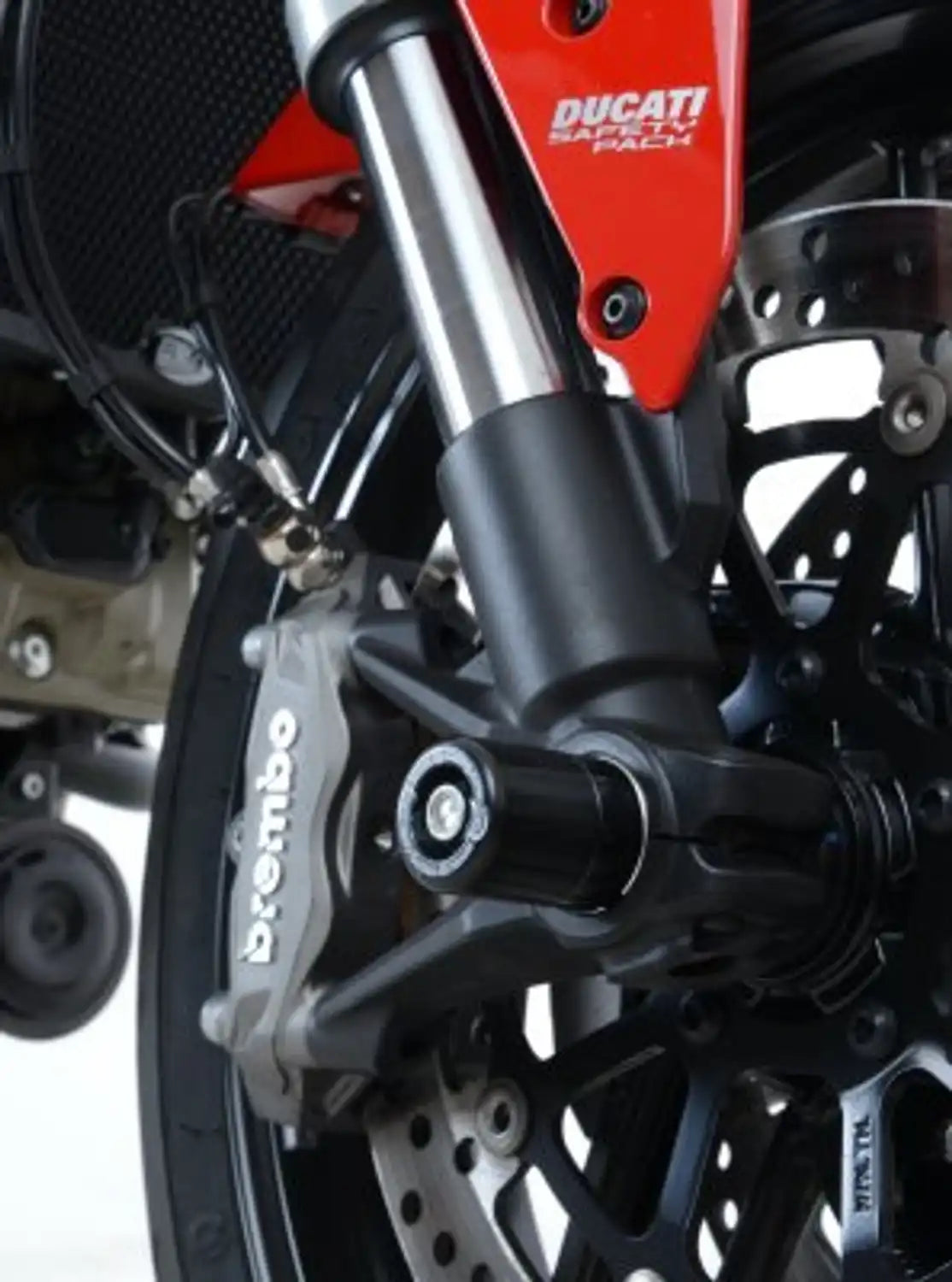 Motorcycle fork protectors black for variable ducati models
