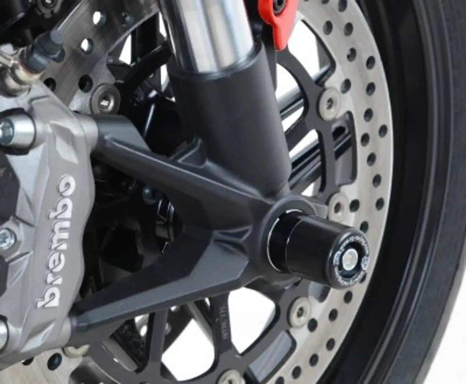 Motorcycle fork protectors black for variable ducati models