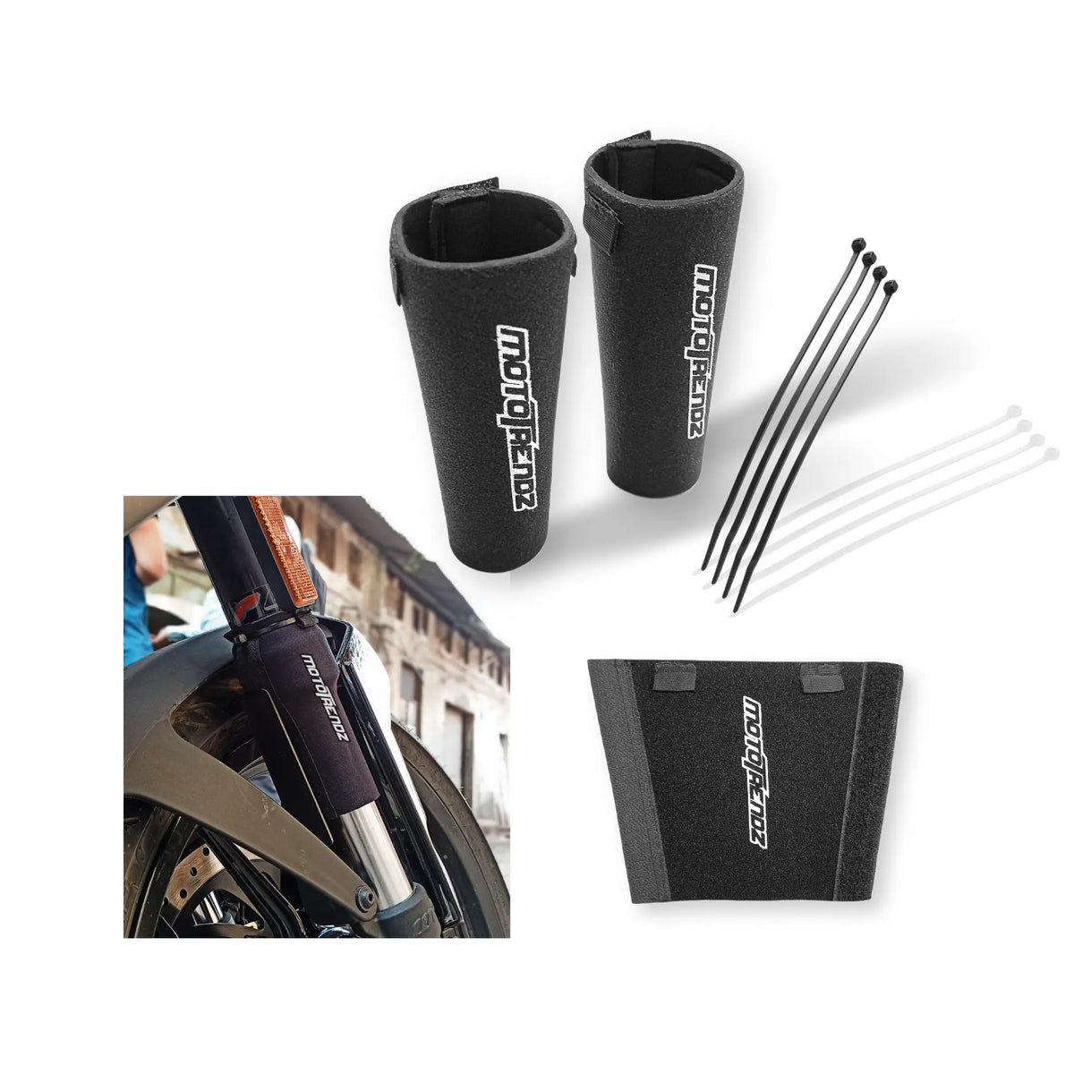 Mototrendz Fork Seal Covers Universal Fit – Motogear Performance Mototrendz Fork Seal Covers Universal Fit – Motogear Performance
