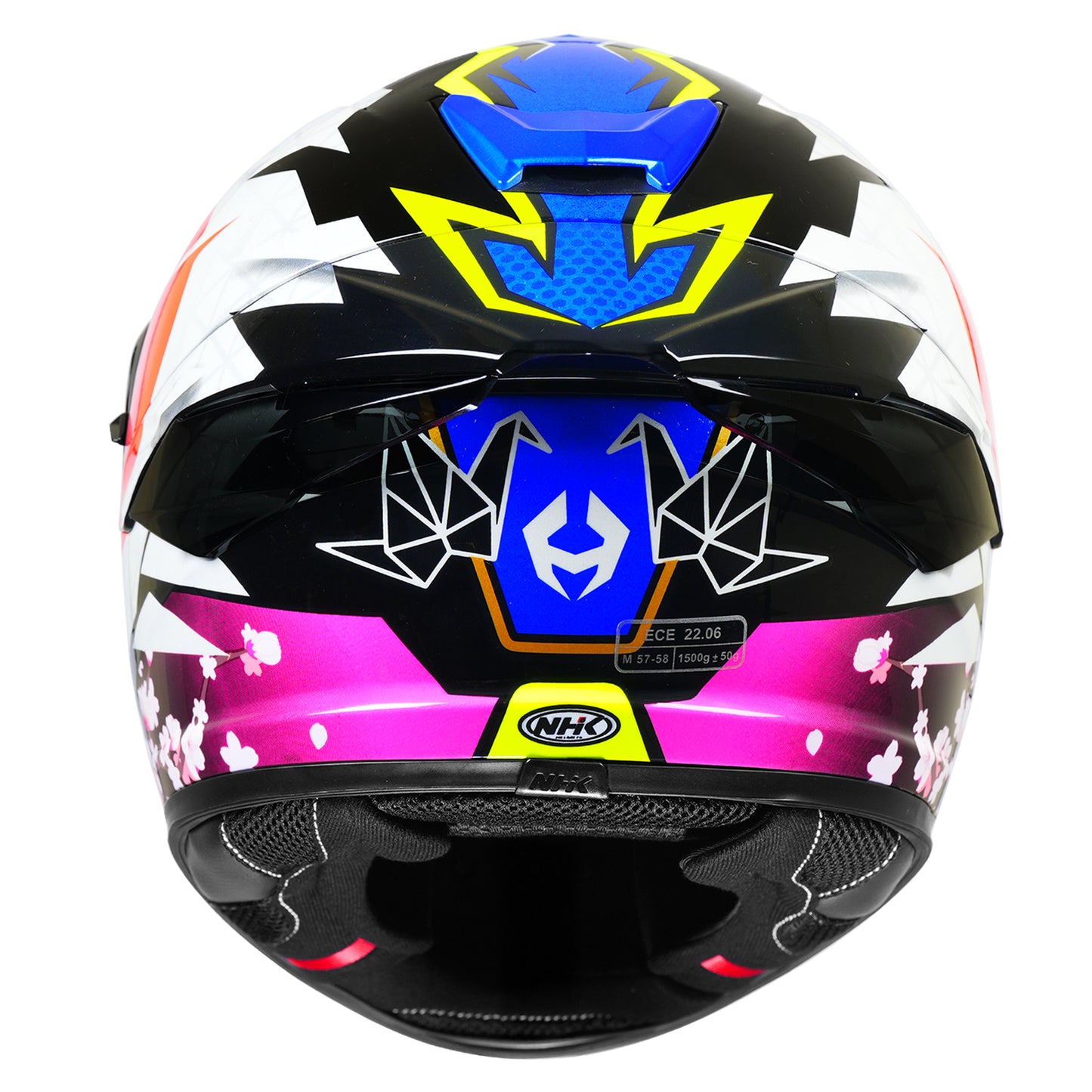 Motorcycle full face helmet Alonso lopez white red blue green decal graphic - race look, dual visor