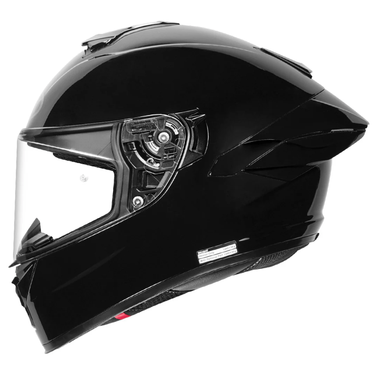 Motorcycle Black gloss helmet by NHK 