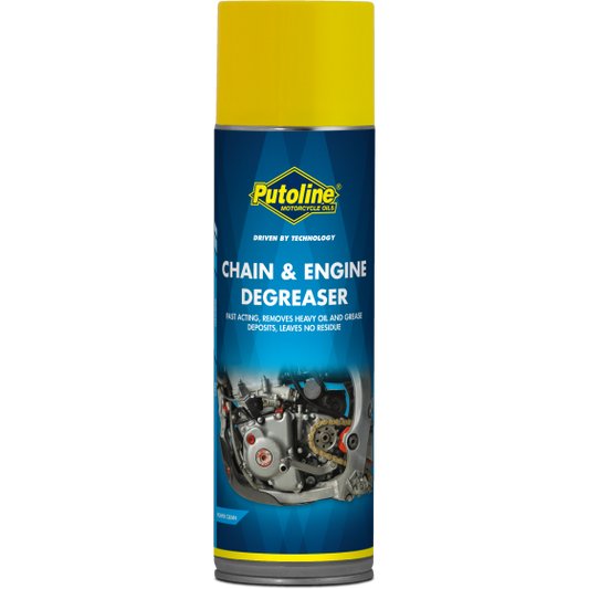 Motorcycle chain and engine degreaser