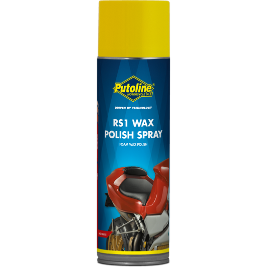 Motorcycle wax polish spray for body