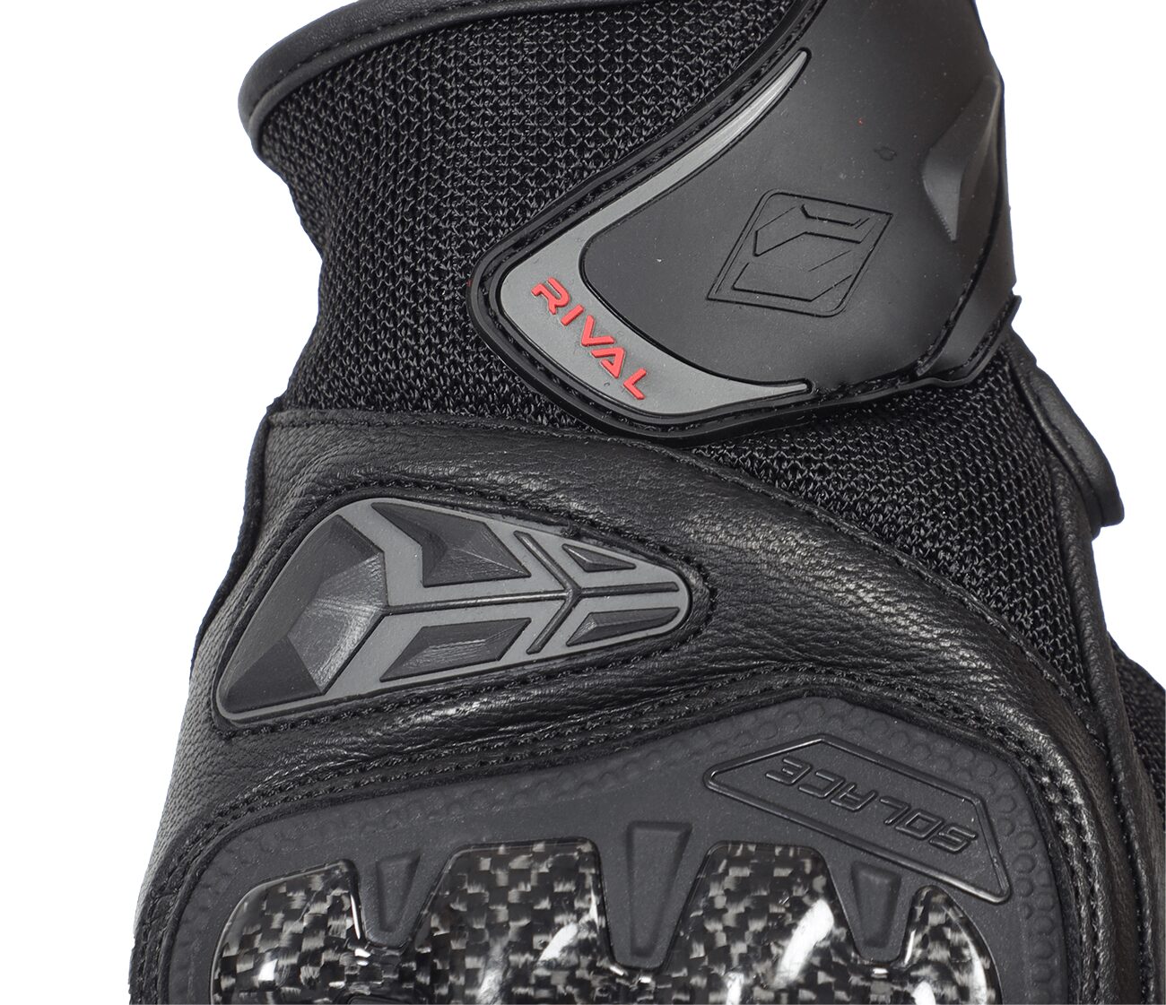 Solace Rival Carbon CE Gloves - Black Red