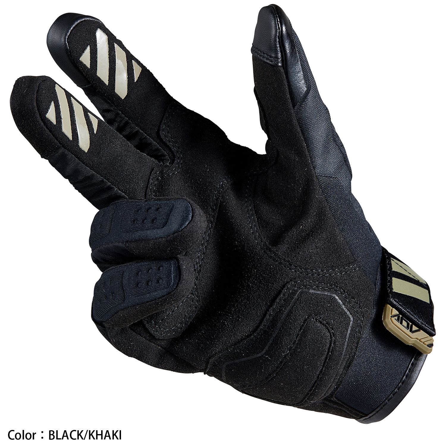 Motorcycle waterproof riding gloves with tpu protectors black and khaki