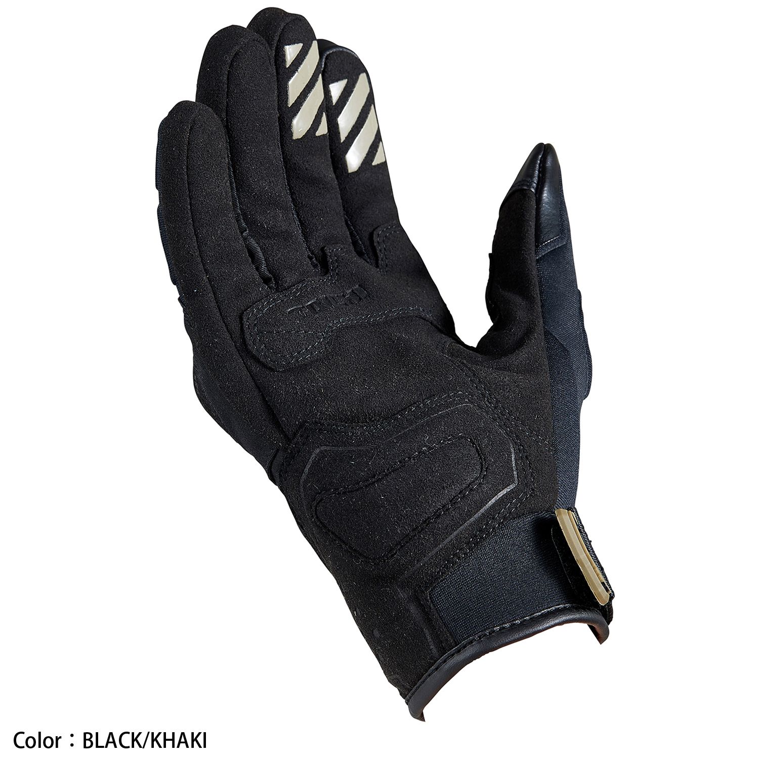 Motorcycle waterproof riding gloves with tpu protectors black and khaki