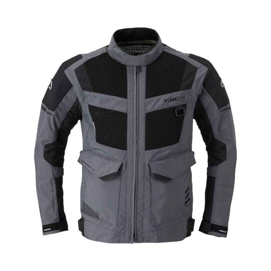 Motorcycle riding jacket 3D mesh grey