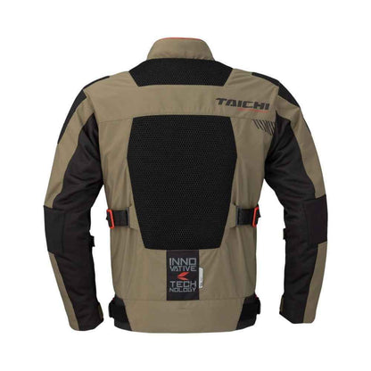 Motorcycle riding jacket 3D mesh khaki