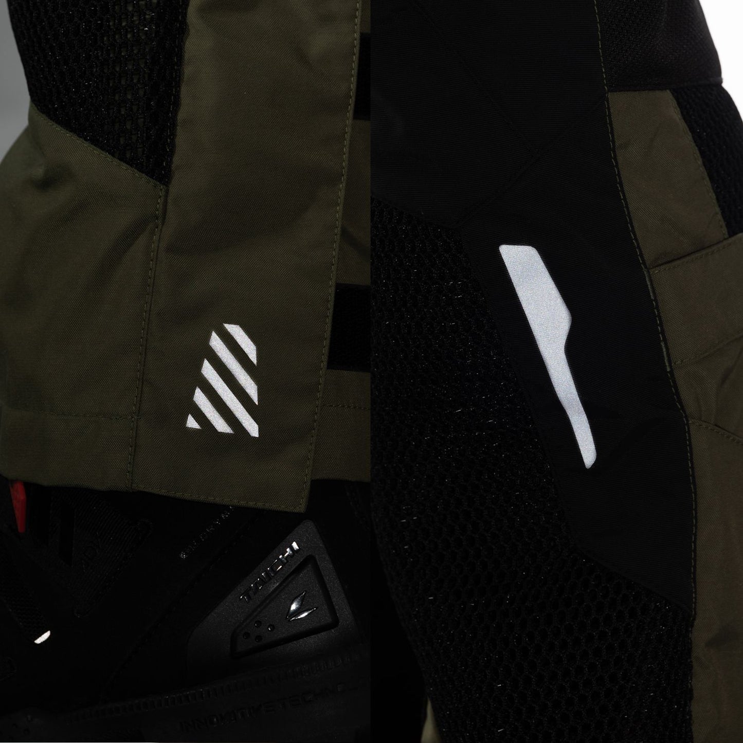 Motorcycle air mesh CE level 2 riding pants khaki