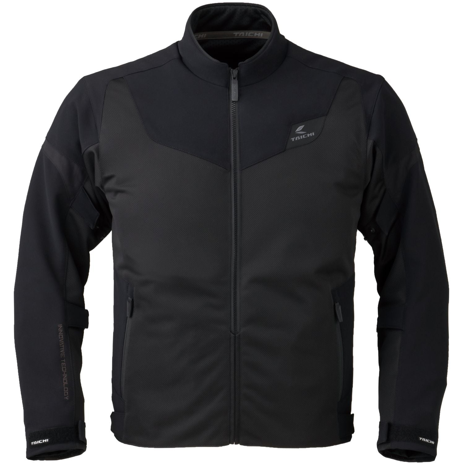 Motorcycle sporty mesh riding jacket CE level 2 black 