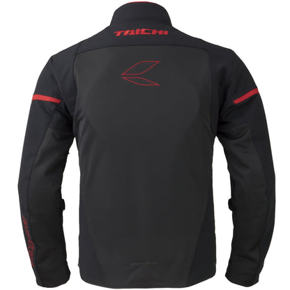 Motorcycle sporty mesh riding jacket CE level 2 black red