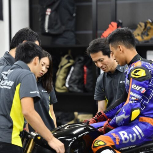 Motorcycle full gauntlet racing glove - developed by Motogp Team - knox sps